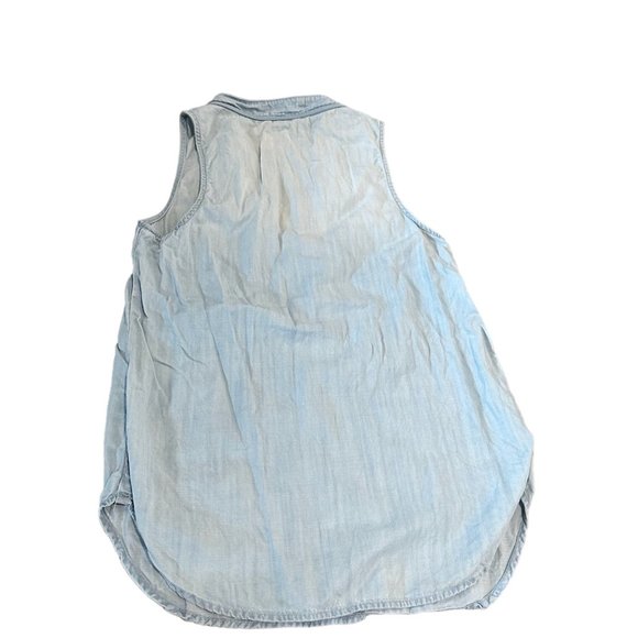 Anthropologie Cloth & Stone Chambray Tank Top - Picture 2 of 6